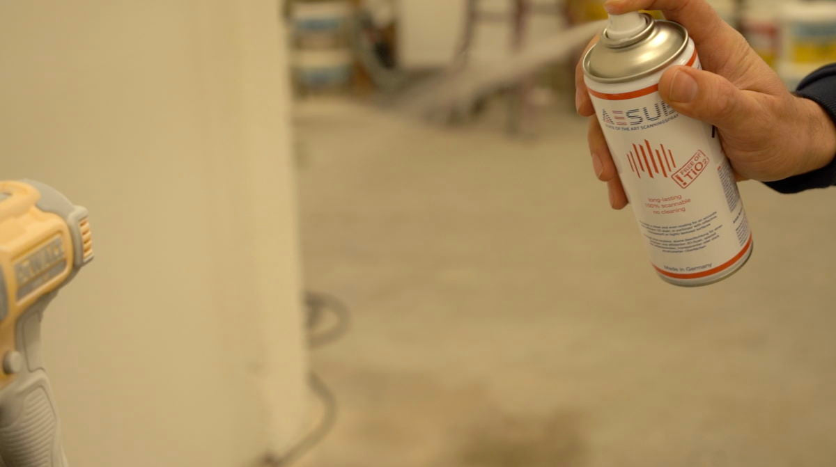AESUB Orange Long Lasting Self Evaporating 3D Scanning Spray