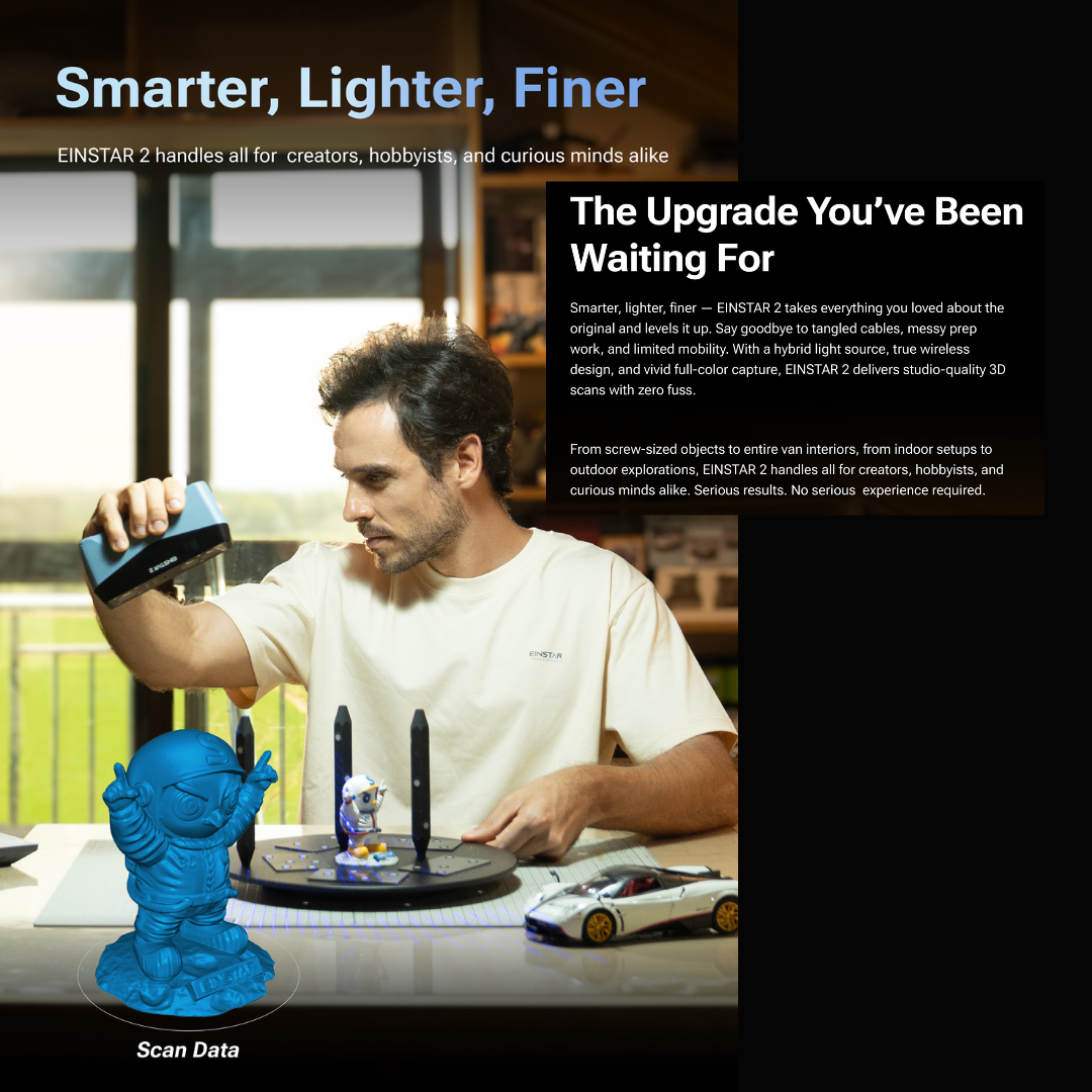 EINSTAR 2 Wireless 3D Handheld Scanner