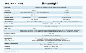 EinScan Rigil Lite All-In-One Wireless 3D Scanner