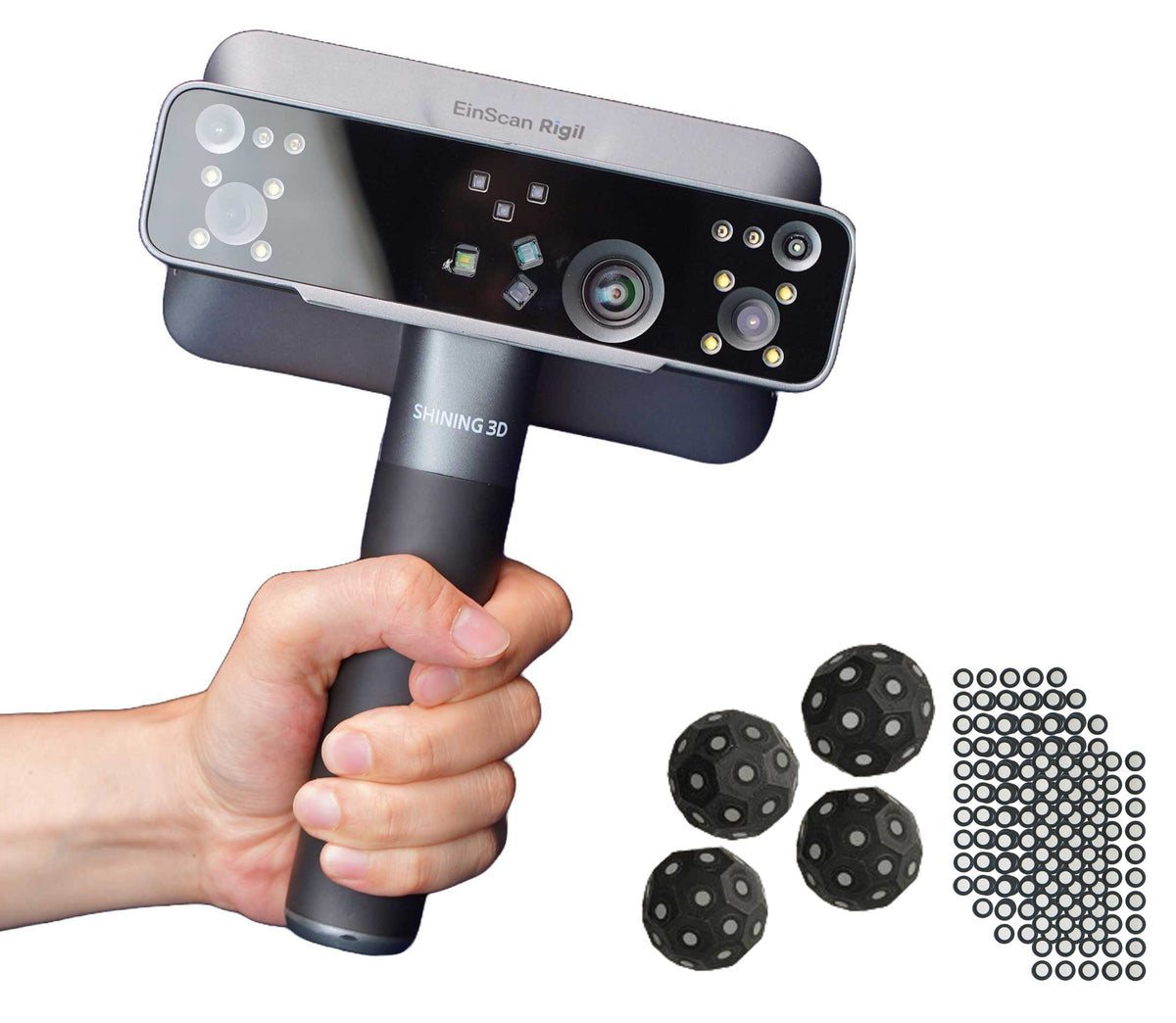EinScan Rigil All-In-One Wireless 3D Scanner Tri-Mode Laser & VCSEL Infrared including Free Accessories Pack